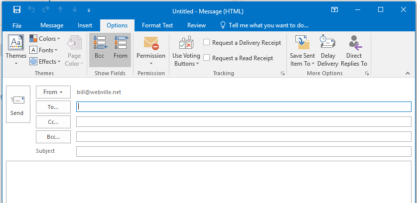 how to send mail from microsoft outlook 2007